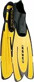 Cressi Agua, Pinne Self Adjusting per Immersioni, Snorkeling e Nuoto Unisex Adulto, Giallo, 43/44