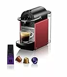 Nespresso Pixie EN124.R, Macchina da caffè di De'Longhi, Sistema Capsule Nespresso, Serbatoio acqua 0.7L, Red Carminio