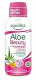 Equilibra Integratori Alimentari, Aloe Vera Beauty, Integratore a Base di Aloe Vera, Collagene, Acido Ialuronico e Calendula, per Una Pelle Tonica e Compatta, con Succo d'Arancia, Bottiglia da 500 ml