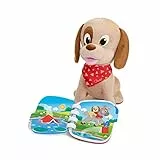 Chicco Lucky Il Cucciolo Raccontastorie, Cane Peluche Interattivo Parlante, Gioco Educativo con Libro Scritto Illustrato e Interattivo, Pupazzo con Parole e Suoni Realistici - Giochi Bambini 18+ Mesi