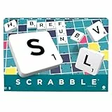 Mattel Games- Scrabble Versione francese, il Gioco da Tavola delle Parole Crociate, Divertimento per Tutta la Famiglia, per Bambini da 10+ Anni, Y9593