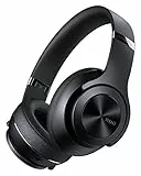 DOQAUS Cuffie Bluetooth Wireless, CARE 2 Cuffie Bluetooth Over Ear con 360°Sistema Di Controllo Del Volume Rotante, 3 EQ Modalita, 45 Ore Riproduzione, Cuffie con Microfono Per Telefono/PC/Tablet