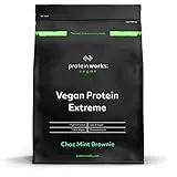 Protein Works - Proteina Vegana Extreme In Polvere - 100% a Base Vegetale - 5 Fonti Proteiche ​​- Vitamine e Minerali Aggiunti - 28 Agitare - Brownie Menta & Cioccolato - 2kg