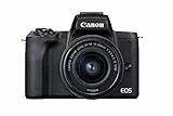 Canon EOS M50 mark II mirrorless + Canon EF-M 15-45mm (APS-C 24,1 Mp, fino a 10fps, DIGIC 8, video 4K UHD, Dual Pixel CMOS Auto Focus)