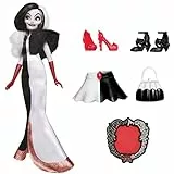 Disney Hasbro Princess Villains - Crudelia De Mon, Fashion Doll con Accessori e Vestiti Rimovibili, Giocattolo per Bambini dai 5 Anni in su, Multicolore
