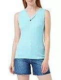 United Colors of Benetton Canotta 33WHD1041 Canottiera, Turchese 1Y9, S Donna