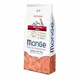 Monge Natural Superpremium Adult Salmon And Rice, per Cani per Tutte Le Razze (Cibo Secco con Salmone e Riso, Molto Ricco di Fibre e vitamine, 7,5 kg)