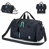 BAGZY Borsone easyJet, Borsone da Viaggio Bagaglio a Mano Imperméable Borsa Palestra Borsone Leggero Borsa Sportiva Borsoni Grandi Valigia per Weekend per Uomo Donna,Nero