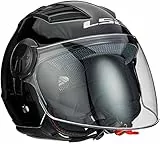 LS2, Casco jet moto Airflow, nero, L