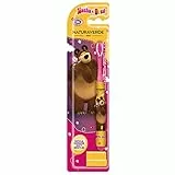Naturaverde | Kids - Masha & Orso - Spazzolino con Setole Morbide per Bambini, da Denti Divertente per Bimbi (Confezione da 1), 33997