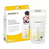 Medela Set di Sacche per la Conservazione del Latte Materno da 180 ml, Confezione da 25 Sacchetti per Raccolta del Latte Materno senza BPA con Doppia Chiusura, Congelamento e Scongelamento Rapido