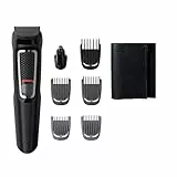 Philips Grooming Kit serie3000 MG3720/15 Tagliacapelli, Regolabarba uomo, Rifinitore Baffi/Naso/Orecchie, 7in1