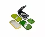 Joseph Joseph Multi-Prep Compact 4 in 1 Mandolina per Verdure, Affetta Verdure, Grattugia, Taglia Cubetti, Manuale, con Contenitore