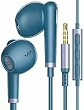 Cuffie Auricolari con Filo,3,5mm Cuffie per Redmi Note 11s 11 Pro Note 12 Pro 12 9C,Auricolari in-ear con Microfono Cuffie con Filo per Samsung A04S A14 A13 A23 A52S A12 A42 S10 Oneplus Nord CE 2 Lite