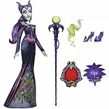 Disney Hasbro Princess Villains - Malefica, Fashion Doll con Accessori e Vestiti Rimovibili, Giocattolo per Bambini dai 5 Anni in su