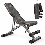 YOLEO Panca Palestra, Panca Pesi Multifunzione per Tutto Il Corpo e Allenamento a Casa e in Palestra, Panca Pesi (nero2)