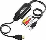 AV a HDMI Convertitore Adattatore, 1080P RCA CVBS to HDMI Composito Convertitore Video Supporto NTSC/PAL Interruttore per PC Laptop Wii Xbox PS3 PS4 …