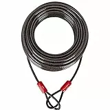 EVEREST FITNESS Cavo universale per passanti, 10 m, corda in acciaio rivestita in plastica, cavo in acciaio per bicicletta, perfetto come lucchetto e lucchetto per bicicletta, robusta corda per