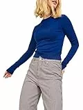 Jack & Jones Jjxx Jxvalentina LS Soft Cropped CN Knit Maglione, Blu-Sodalite Blue, S Donna