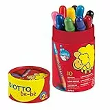 GIOTTO BEBE' - Barattolo Da 10 Matitoni, 7 mm, Colori Vivaci