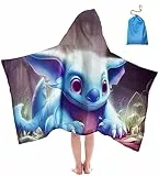Asciugamano con Cappuccio per Bambini, Grande Dimensione 76x127 cm, Asciugamano da Spiaggia e Piscina, Poncho Mare Bambino in Microfibra, Anti-Sabbia, per Ragazzi e Ragazze dai 5 ai 12 Anni