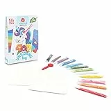 Sabbiarelli Sand-it For Fun - Bag Unicorns - Set Lavoretti Creativi: Colora con la Sabbia gli unicorni, 12 colori, Regalino di Compleanno Bambini Anni 5+
