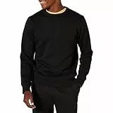 Amazon Essentials Felpa Girocollo in Pile (Disponibile nelle Taglie Big & Tall) Uomo, Nero, M