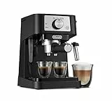 De'Longhi Stilosa EC260BK - Macchina per caffè espresso, latticini e cappuccino, 15 bar con pompa a pressione + montalatte a vapore