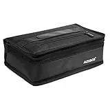 Aosbos Borsa Frigo Piccola Borsa Termica Porta Pranzo per Donne Uomini Borsa da Ufficio Picnic Scuola Borsa Alimenti Termica, Nero