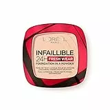 L'Oréal Paris Fondotinta In Polvere Infaillible 24h, Ultra-Coprente e Opacizzante a Lunga Tenuta, Formula Traspirante, Tonalità: 180 Sable Rosé/Rose Sand