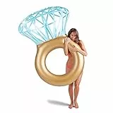 WLZP Gonfiabile Gigante Diamante Salvagente Piscina Giocattolo per Festa in Piscina a Valvole Rapide, Oggetti di Scena di Fotografia Adulti Gonfiabili Lettini 55 X 47,2 X 15,7'