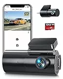 GKU Dash Cam Auto 4K/2.5K,Doppia WiFi Telecamera per Auto con Scheda SD 64G,Dashcam Auto 170° Grandangolo,Super Visione Notturna,WDR,G-Sensor,24H Monitor di Parcheggio,Registrazione in Loop,Max 256G