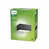 Philips LED Topiary Lampada da Parete per Esterni, Vintage Design, Black Edition