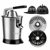 Taurus Easy Press Spremiagrumi Elettrico, Inox, Acciaio Inossidabile