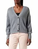 Vero Moda Vmlea LS Cardigan con Scollo a V Noos Maglione, Pietra focaia, S Donna