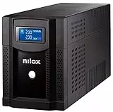 Nilox, UPS Premium Line Interactive Sinewave LCD da 3000VA/2100W, UPS Line Interactive ad Onda Sinusoidale Perfetta, Protegge Piccole Reti, Workstation, Computer e Periferiche da Blackout