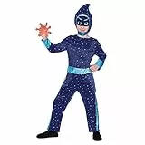 amscan - Costume per bambini PJ Masks Nacht-Ninja, tuta, copricapo con maschera per gli occhi, accessorio giocattolo, eroi