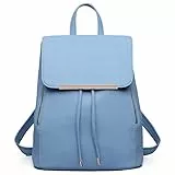 Miss Lulu Zaino Donna Borsa Zainetto Donna Casual Zaino Fashion Shell con Coulisse Zaino in Pelle Sintetica Design a conchiglia Zaino di Medie Dimensioni