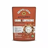 ARMANDO Pronti e Sani Grano e Lenticchie, Cotti al Vapore con Olio EVO, Pronto da Gustare - 10 confezioni da 125 gr