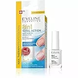 Eveline Cosmetics Terapia Professionale Delle Unghie 8in1 Total Action Siero Smalto Concentrato Indurente E Rinforzante | 12 ml | Attivatore Di Crescita | Trattamento Di Riparazione Delle Unghie
