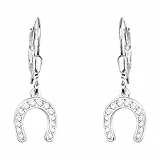 SOFIA MILANI - Orecchini da Donna in Argento 925 - con Pietra Zircone - Orecchino Pendente a Ferro di Cavallo - E2256
