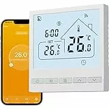 BEOK CONTROLS Termostato per Caldaia WiFi Programmabile Intelligente,Termostato Wireless da Interno Montato a Parete per Pavimenti Riscaldati a Gas/Acqua,Compatibile con Alexa e Google.3A TOL47WIF