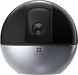 EZVIZ C6W Telecamera wi-fi interno 2K con obiettivo motorizzato 4MP, Visione panoramica a 360°, Visione notturna, Audio Bidirezionale, Compatibilie con Alexa, Rilevamento di persone