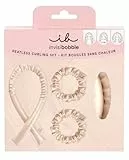 Invisibobble Set bigodino lungo per boccoli rosa Heatless Curl - Crea bellissimi ricci senza danneggiare i tuoi capelli - Bigodini x1 e scrunchies di seta x2