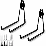 auvstar Ganci per Garage,Garage in Acciaio Utilità di Stoccaggio Ganci Doppi Organizer,Robusto Gancio da Parete Resistente per Garage per Scale,Biciclette,Utensili Elettrici (Large U)