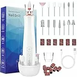 Tacilin Fresa per Unghie,15 in 1 Portatile Fresa per Unghie Manicure e Pedicure Elettrico,Velocità Regolabile,Trapano Chiodo per Casa e Salone fresa Strumenti per Lucidare le Unghie
