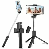 Treppiede Smartphone bastone selfie cavalletto per smartphone,4in1 selfie stick con Telecomando Wireless Rimovibile treppiede per smartphone treppiede fotocamera cavalletto telefono