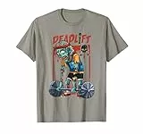 Zombie Deadlift Weightlifting Halloween Fitness Gym Workout Maglietta