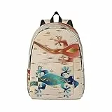 BHCASE Zaino casual leggero – Zaino in tela elegante e resistente per scuola, all'aperto e gechi da viaggio, Nero , M