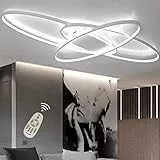 YXXHM- Lampadario A LED con Regolazione Continua, Lampadario Moderno Soggiorno dal Design Creativo, Utilizzato in Cucina, Sala Pranzo Lampada Decorativa Ovale Chic Camera